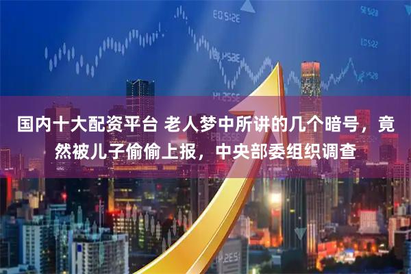 国内十大配资平台 老人梦中所讲的几个暗号，竟然被儿子偷偷上报，中央部委组织调查